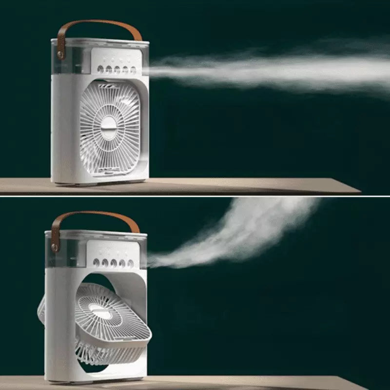 Mini Ar Condicionado Ventilador de Mesa e Umidificador Compacto