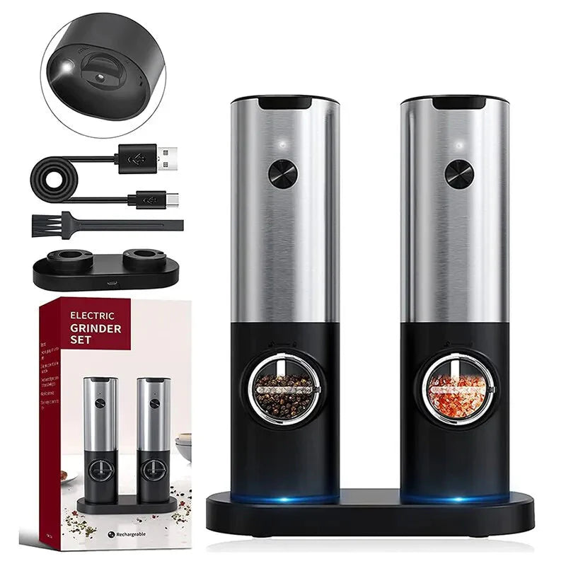 Moedor Elétrico Automático Recarregável para Café e Especiarias