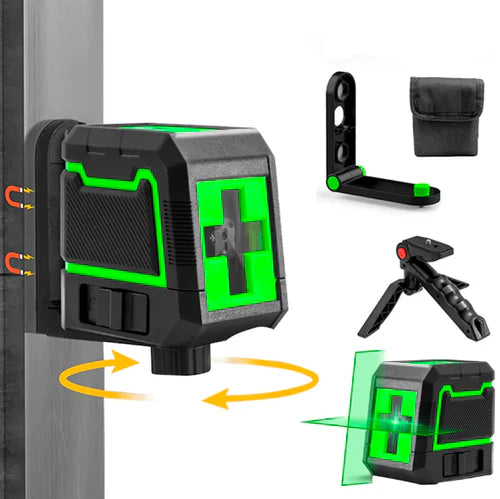 Nível Laser 360° Multifuncional de Alta Precisão - Ideal para Construção e Nivelamento