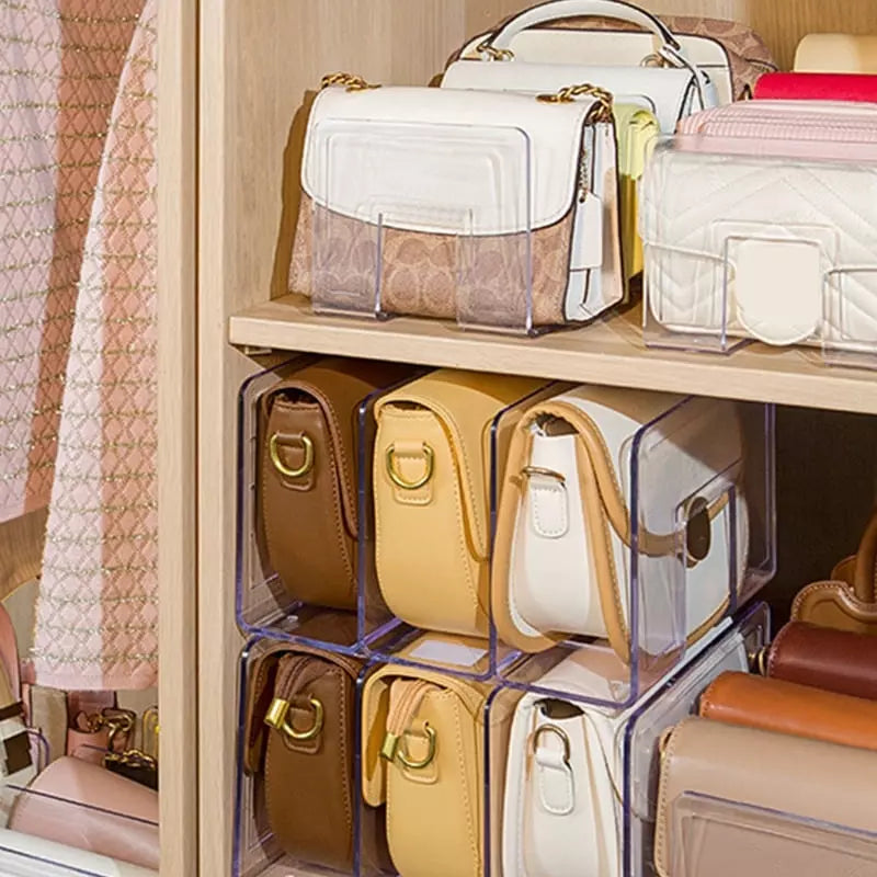 Organizador de Bolsa Acrílico com Divisórias para Acessórios