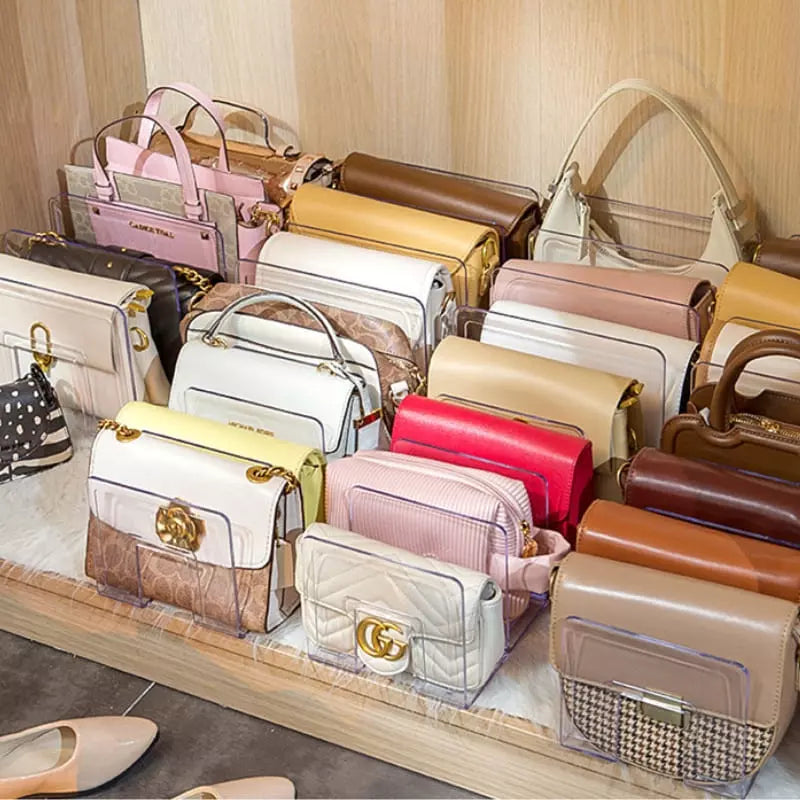 Organizador de Bolsa Acrílico com Divisórias para Acessórios