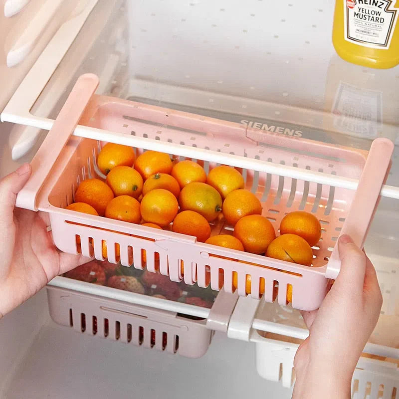 Organizador de Geladeira - Cesta Multifuncional para Armazenamento
