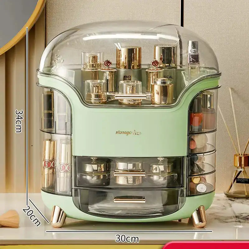 Organizador de Maquiagem Acrílico com Compartimentos para Cosméticos