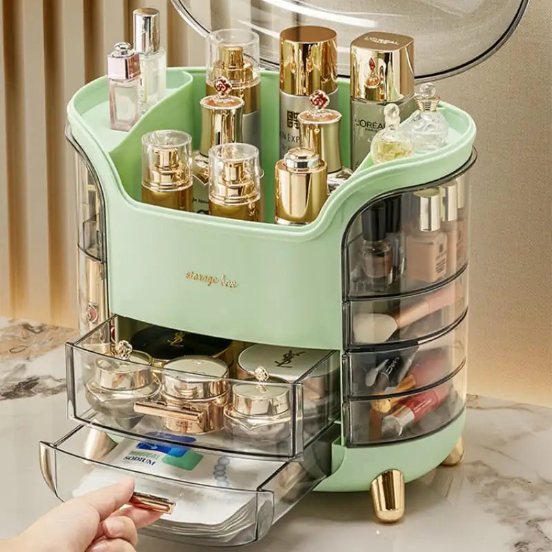 Organizador de Maquiagem Acrílico com Compartimentos para Cosméticos