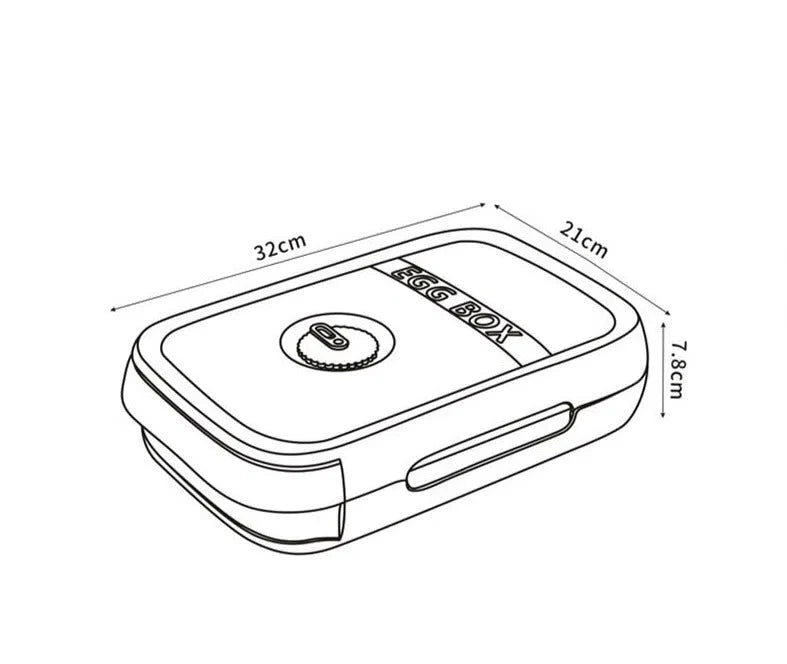 Organizador de Ovos em Plástico para Armazenamento e Transporte