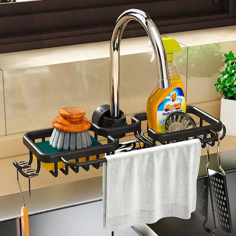 Organizador de Pia con Soporte para Esponja - Accesorios de Cocina Prácticos