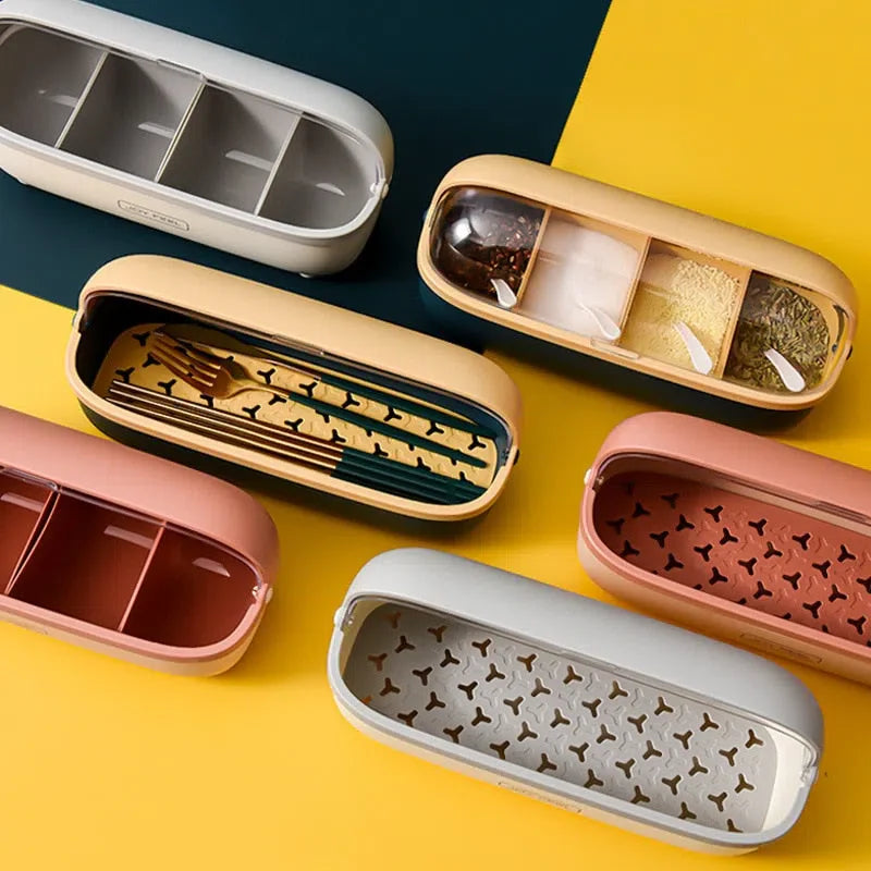 Organizador de Temperos e Talheres Joy Feel - Prático e Estiloso