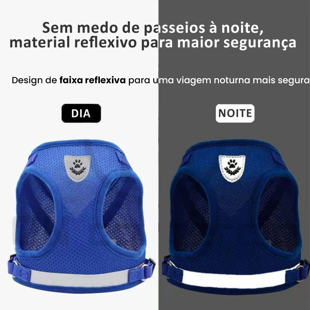 Peitoral Ajustável para Gatos com Guia Inclusa - Conforto e Segurança