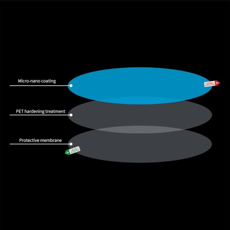 Película Protetora Anti Embaçante para Retrovisor de Veículos