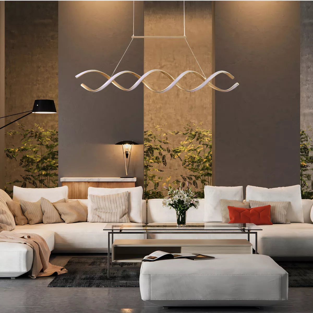 Pendente LED Preto e Dourado para Lustre de Sala de Jantar - Decoração Elegante