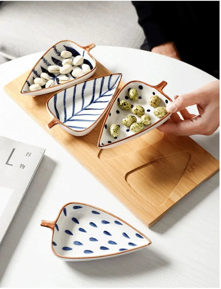 Petisqueira de Cerâmica para Aperitivos e Snacks - Ideal para Festas e Reuniões