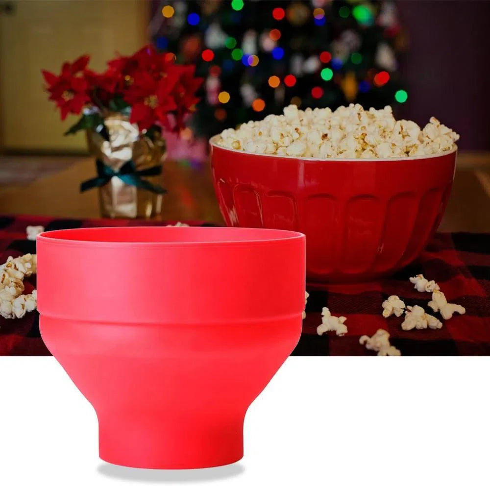 Pipoqueira de Silicone para Micro-ondas - Utensílio Prático para Fazer Pipoca