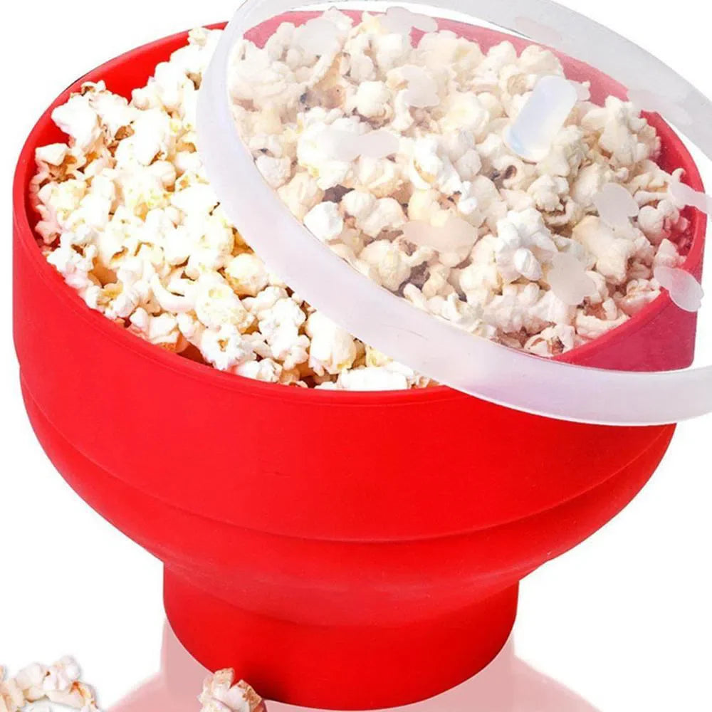 Pipoqueira de Silicone para Micro-ondas - Utensílio Prático para Fazer Pipoca