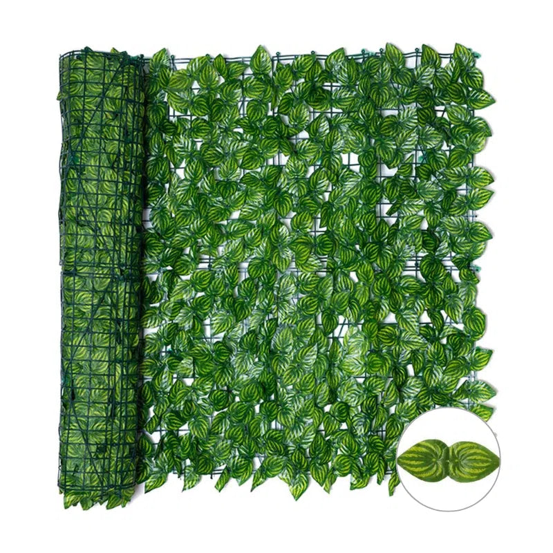 Placa de Folhagem Artificial Decorativa para Ambientes Internos