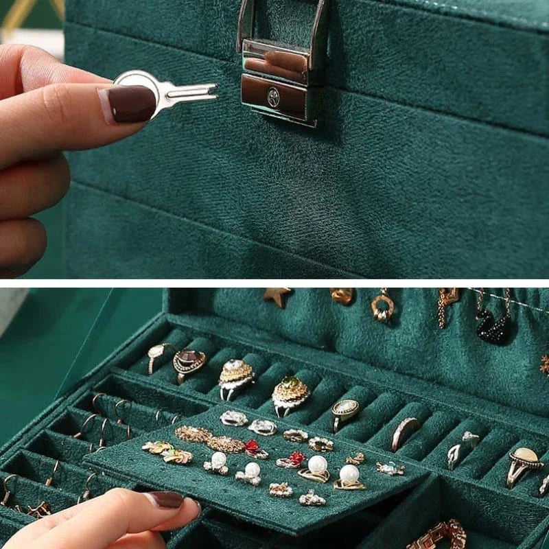 Porta Joias e Organizador de Joias Premium - Acessório Elegante para Armazenamento de Bijuterias