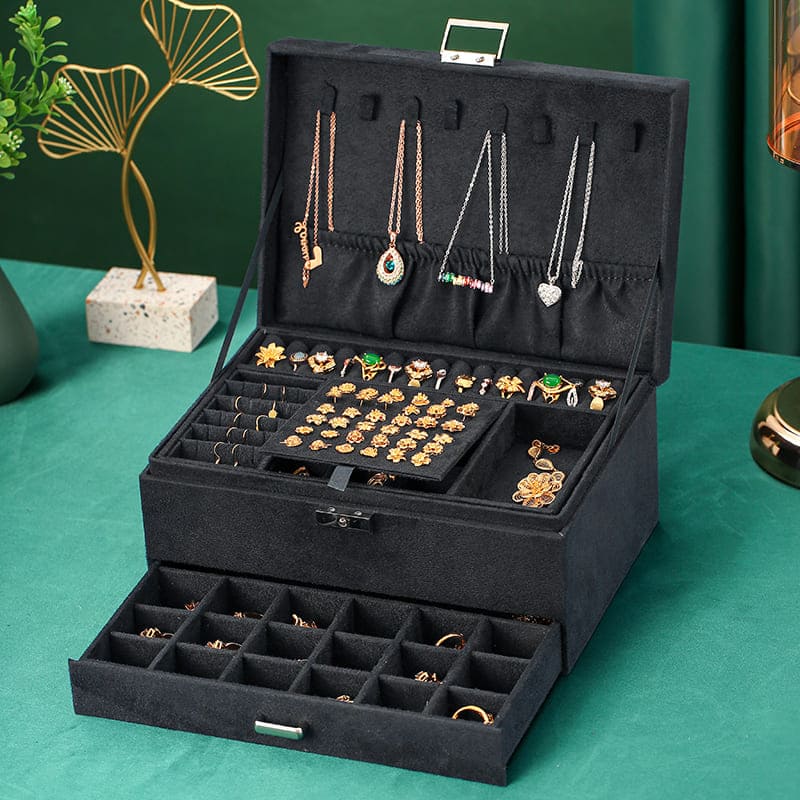 Porta Joias e Organizador de Joias Premium - Acessório Elegante para Armazenamento de Bijuterias