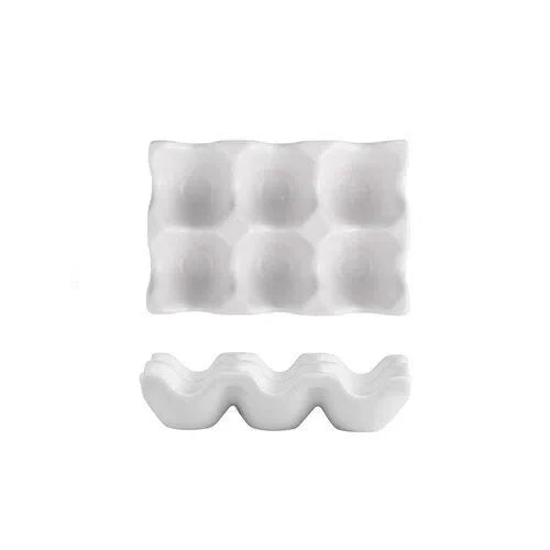 Porta Ovos de Cerâmica para 6 Ovos - Armazenamento Elegante e Prático
