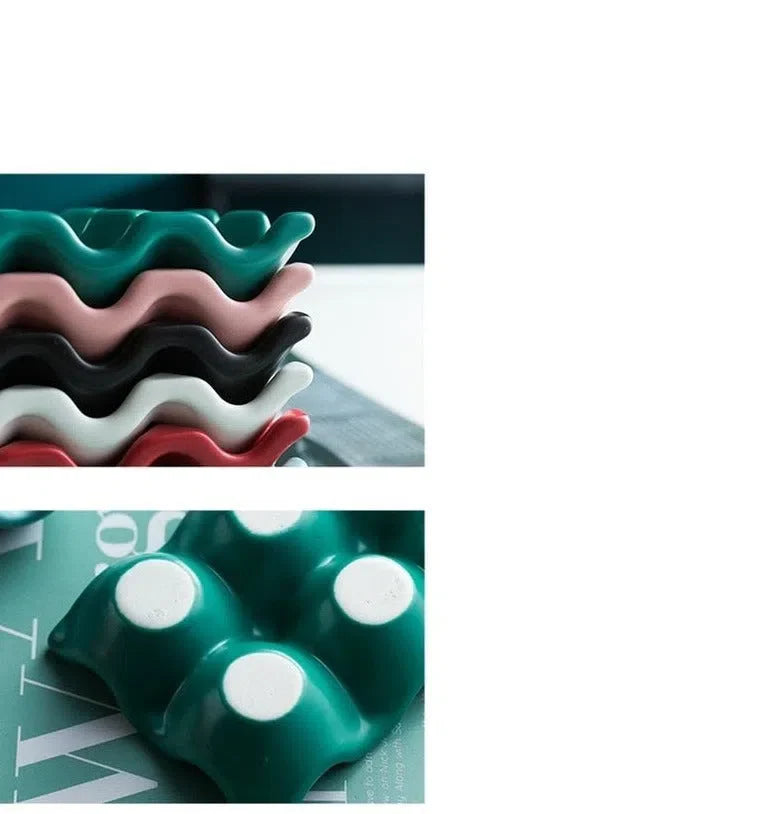 Porta Ovos de Cerâmica para 6 Ovos - Armazenamento Elegante e Prático