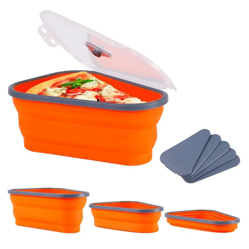 Porta Pizza Retrátil de Silicone - Suporte Prático para Pizza