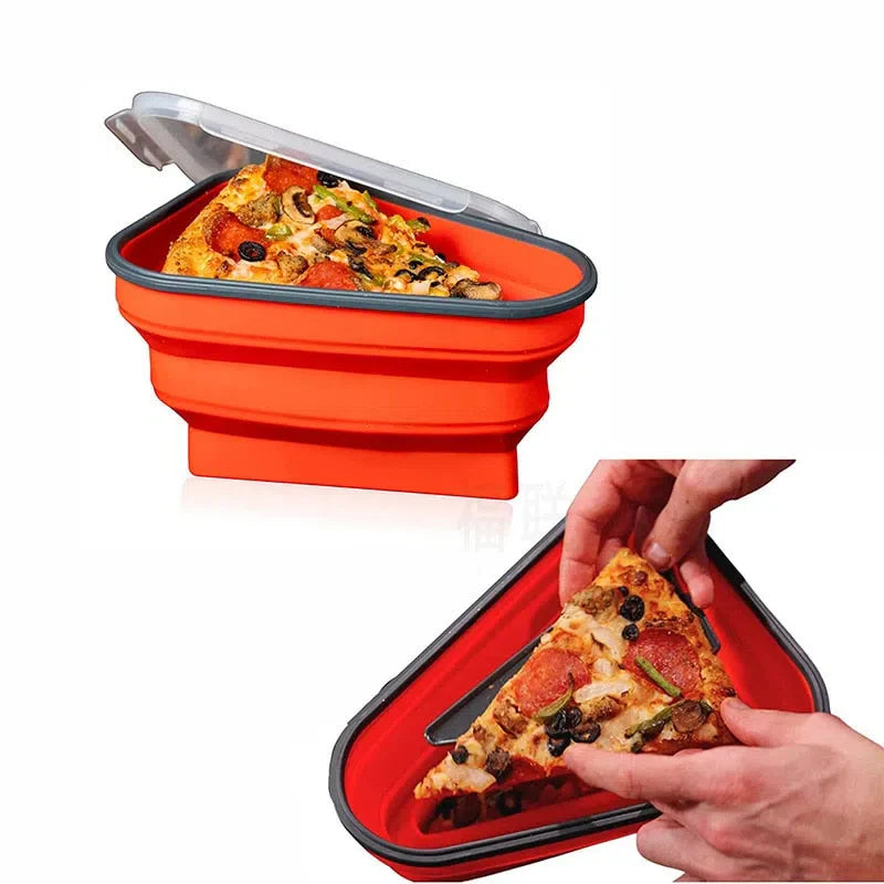 Porta Pizza Retrátil de Silicone - Suporte Prático para Pizza