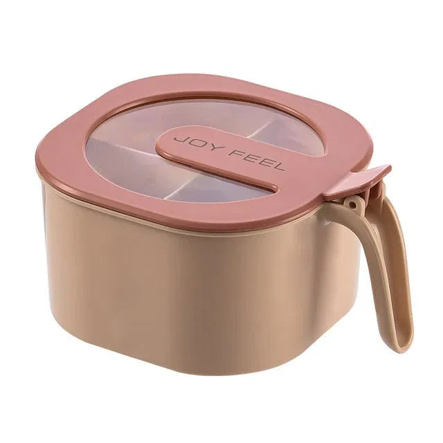 Porta Tempero Joy Feel com 4 Compartimentos - Organizador de Temperos Prático