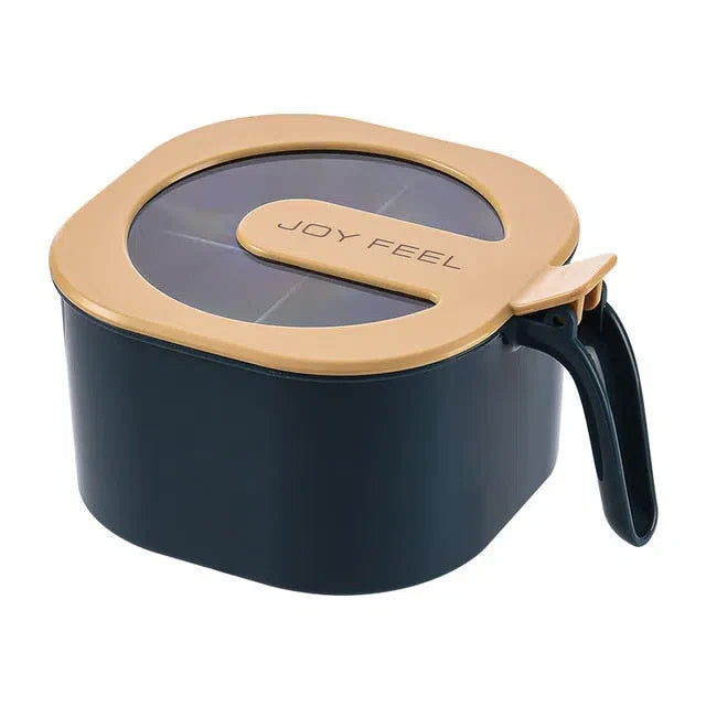 Porta Tempero Joy Feel com 4 Compartimentos - Organizador de Temperos Prático