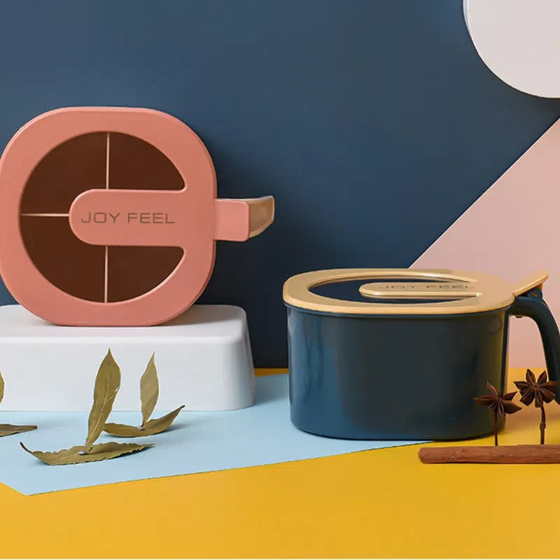 Porta Tempero Joy Feel com 4 Compartimentos - Organizador de Temperos Prático