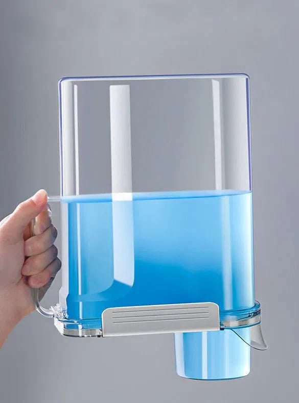 Pote Hermético Transparente para Armazenamento de Roupas na Lavanderia