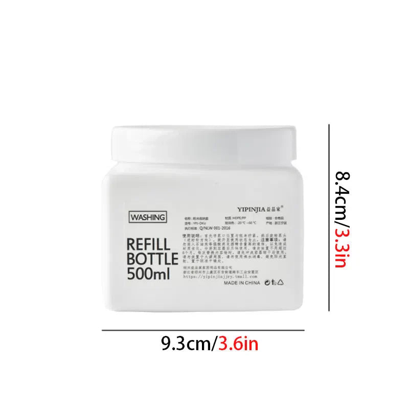 Pote de Armazenamento Nórdico para Lavanderia 500ML - Organizador Prático e Estiloso