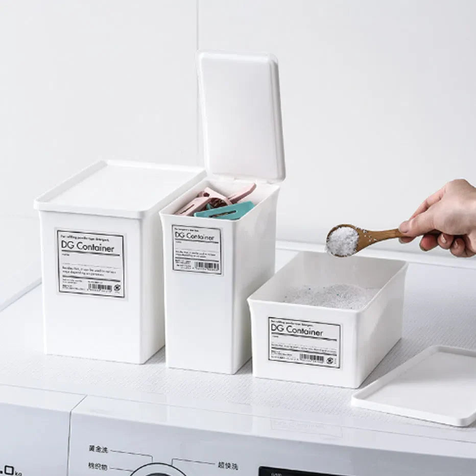 Pote de Armazenamento para Roupas e Produtos de Lavanderia