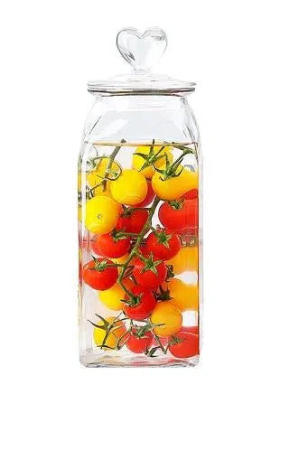 Pote de Vidro Hermético para Armazenamento - Opções de 660ml, 1400ml e 2000ml