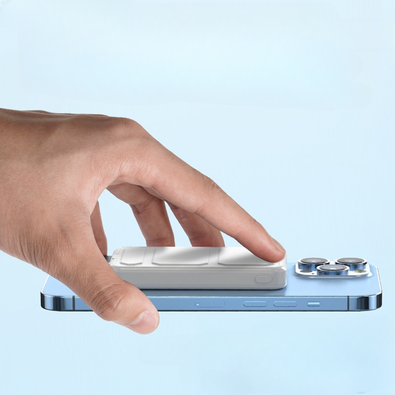 Power Bank MagSafe 10000mAh com Suporte Dobrável e Portabilidade