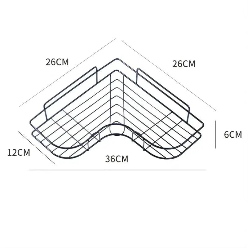 Prateleira de Canto para Banheiro em MDF - Organizador de Espaço com Design Moderno