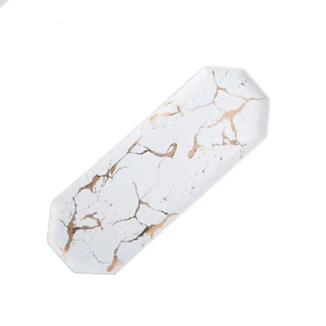 Prato Bandeja de Cerâmica Decorativa para Mesa - Ideal para Servir
