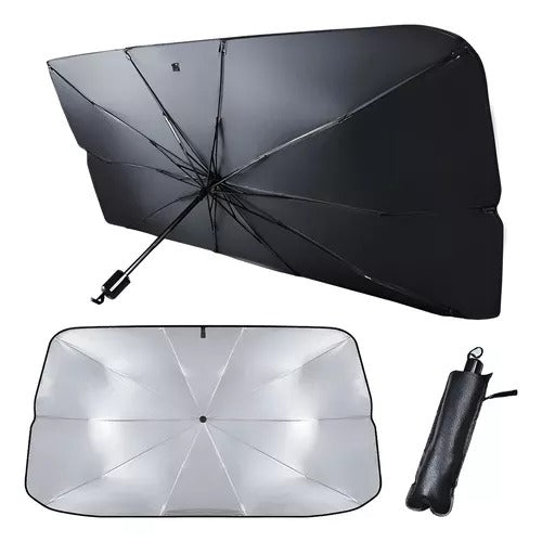 Protetor Solar Retrátil para Para-brisas de Carro - Proteção UV e Redução de Calor