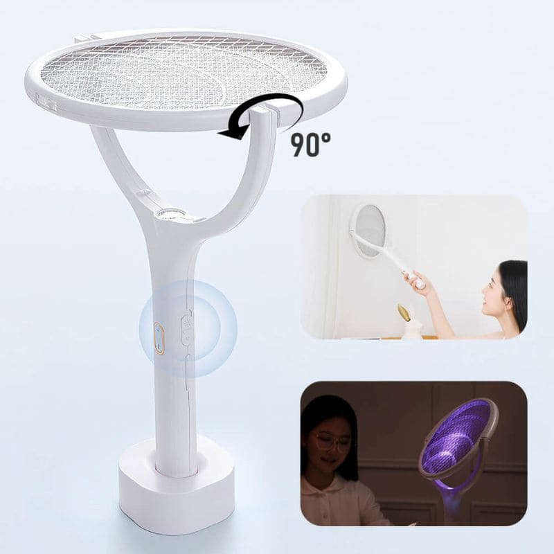 Raquete Elétrica Armadilha para Mosquitos - Inseticida Eficaz, Antimosquitos