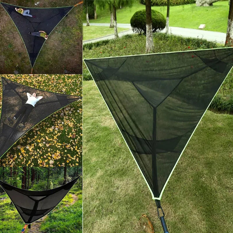 Rede Portátil para Descanso com 3 Pontos de Apoio