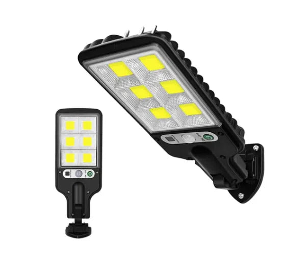 Refletor Solar LED com Controle Remoto e Sensor de Movimento