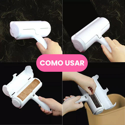 Removedor de Pelos Reutilizável Eficiente para Roupas e Móveis