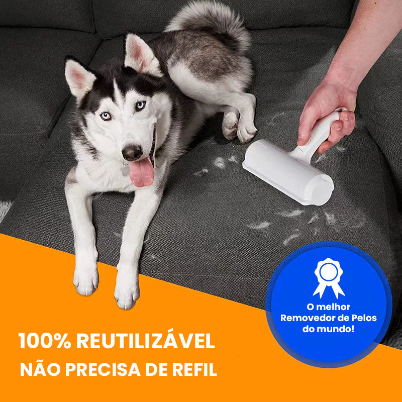 Removedor de Pelos Reutilizável Eficiente para Roupas e Móveis