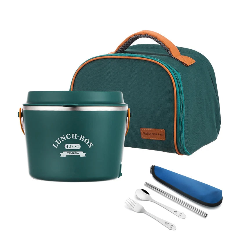 Marmita Térmica Elétrica de Aço Inoxidável 12V 24V 110V 220V para Carro, Casa, Piquenique