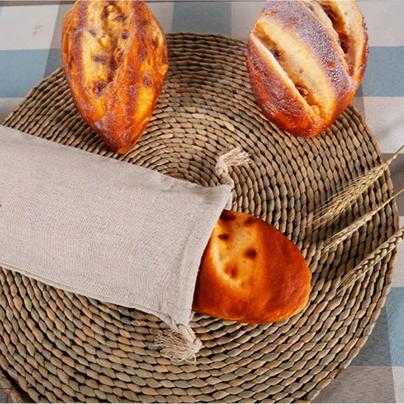 Saco Reutilizável para Armazenamento de Pães e Alimentos - Ideal para Manter a Frescura