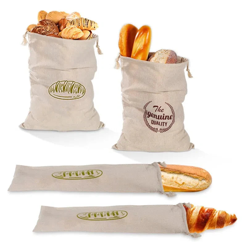 Saco Reutilizável para Armazenamento de Pães e Alimentos - Ideal para Manter a Frescura