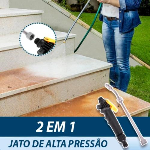 Super Esguicho de Alta Pressão 2 em 1 com Jato Ajustável para Limpeza Eficiente