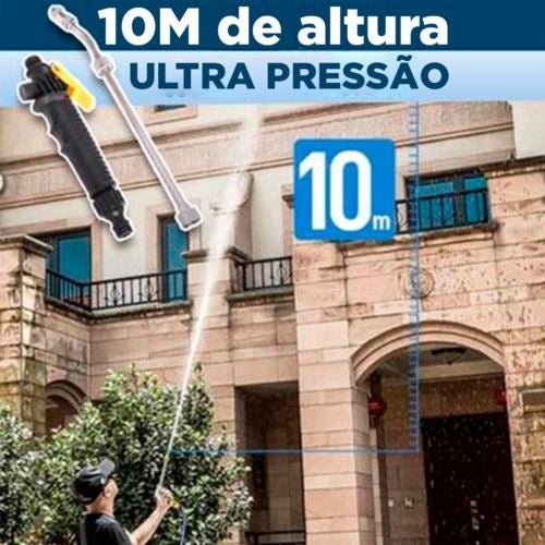 Super Esguicho de Alta Pressão 2 em 1 com Jato Ajustável para Limpeza Eficiente