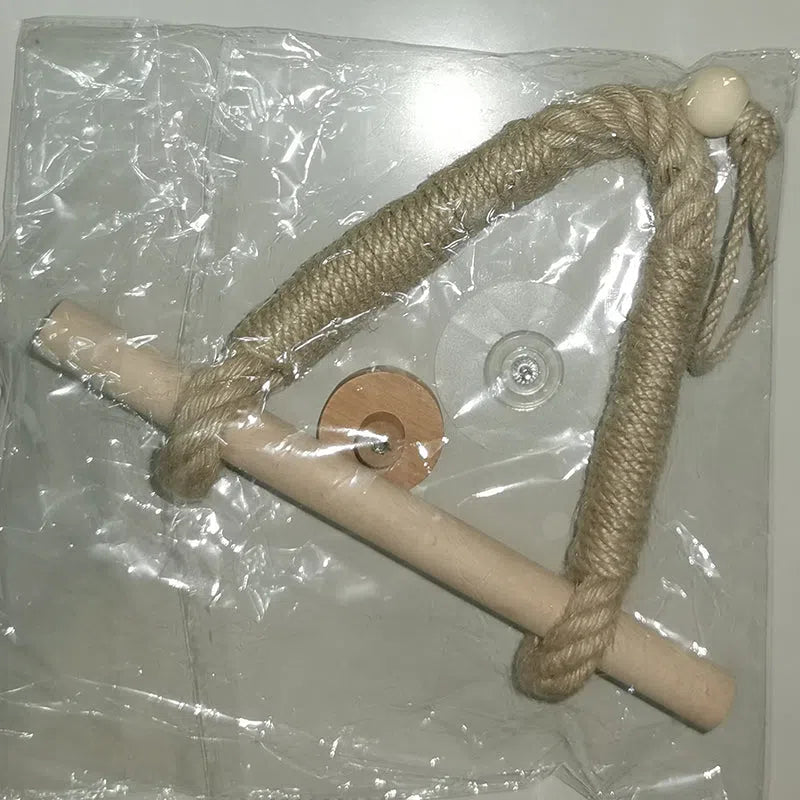 Suporte Decorativo de Bambu com Corda Natural - Ideal para Plantas e Decoração