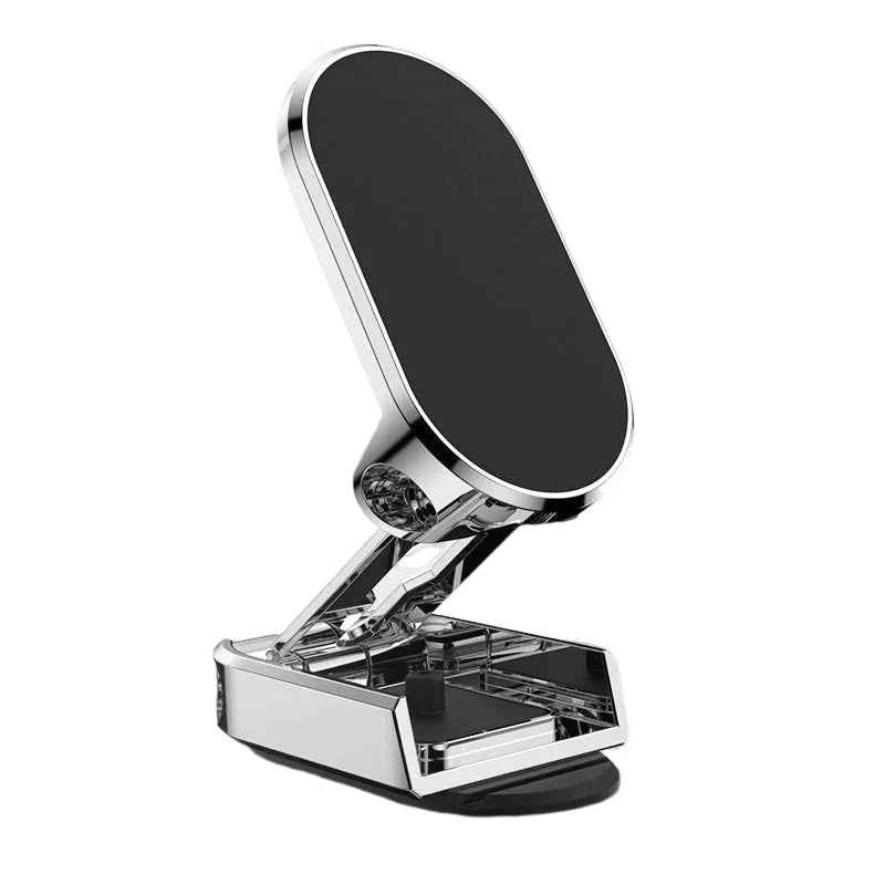 Suporte Dobrável de Metal para Telefone no Carro - Acessório Prático e Ajustável