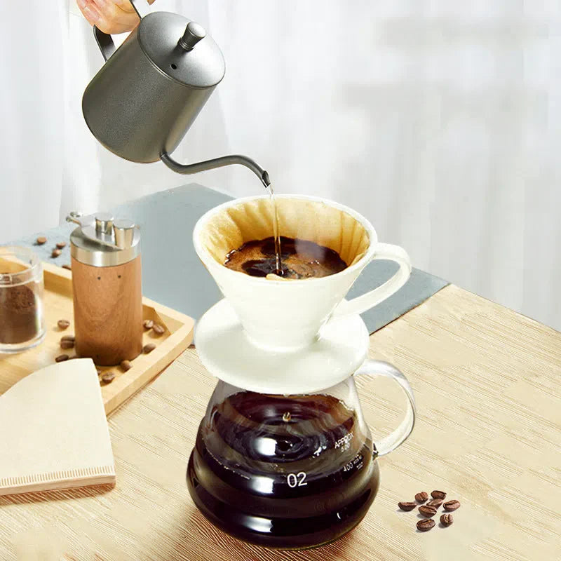 Suporte de Cerâmica para Filtro de Café V60 - Acessório de Café Estiloso e Funcional
