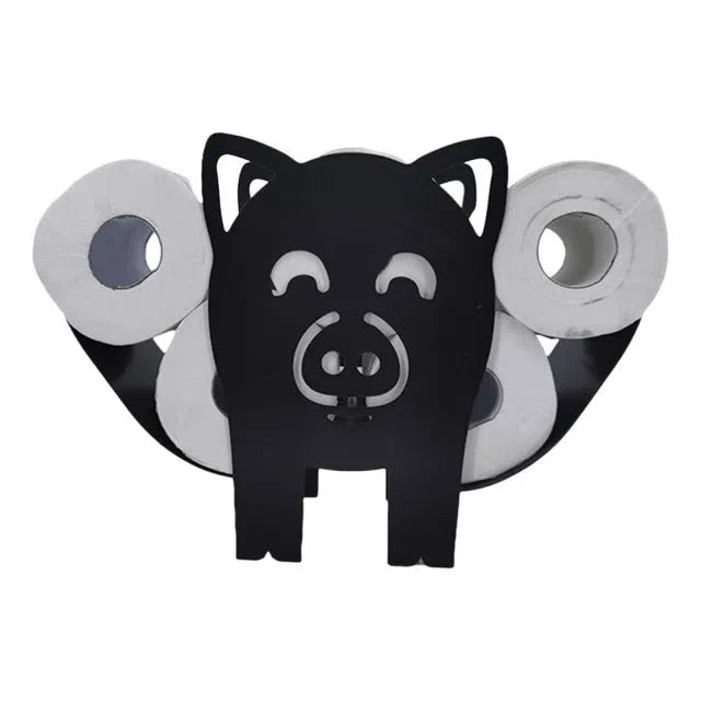 Suporte de Ferro para Papel Higiênico em Formato de Animais