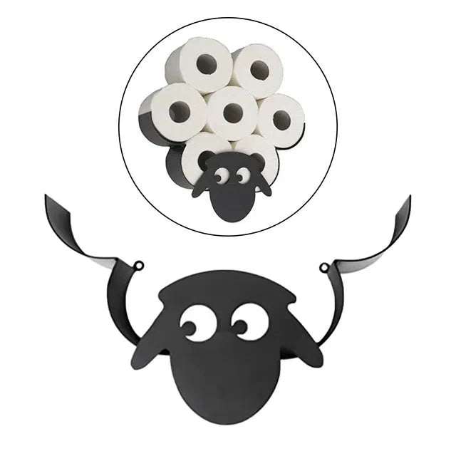 Suporte de Ferro para Papel Higiênico em Formato de Animais